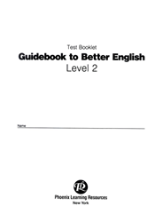 Guidebook to Better English - Level 2 - Test 