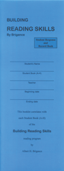 Building Reading Skills - Student Response Book 