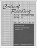 Critical Reading and Thinking Skills - Introduction Teacher Guide 