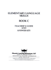 Elementary Language Skills - Book C Teacher's Guide 