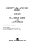 Elementary Language Skills - Book D Teacher's Guide