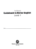 Guidebook to Better English - Level 1 - Test