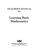 Learning Basic Mathematics - Teacher's Manual 