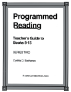 Programmed Reading - Book 8-15 Teacher Guide