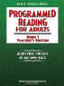 Programmed Reading for Adults - Book 1 Teacher Edition
