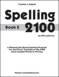 Spelling 2100 - Book E - Teachers Guide 