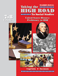 Taking the High Road to Social Studies - Book 7/8 Vol. 1 - Teachers Manual 
